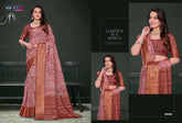 Vipul Dola Silk Sarees With Rich Crafted Silk And Vibrant mulitple Color Palette